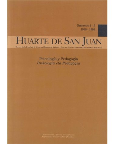 Huarte de San Juan. Psicología y Pedagogía. Nº 4-5 (1998-1999) 