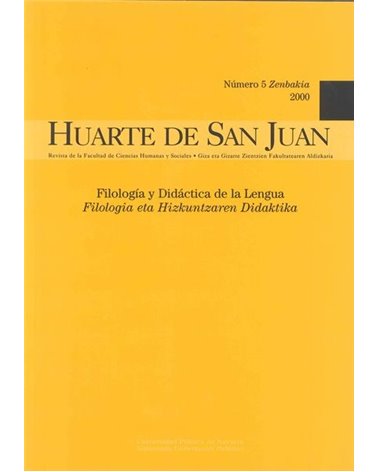 Huarte de San Juan. Filología y Didáctica de la Lengua. Nº 5 (2000) 