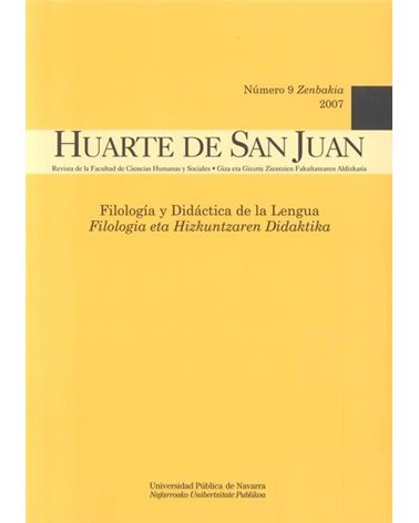 Huarte de San Juan. Filología y Didáctica de la Lengua. Nº 9 (2007) 