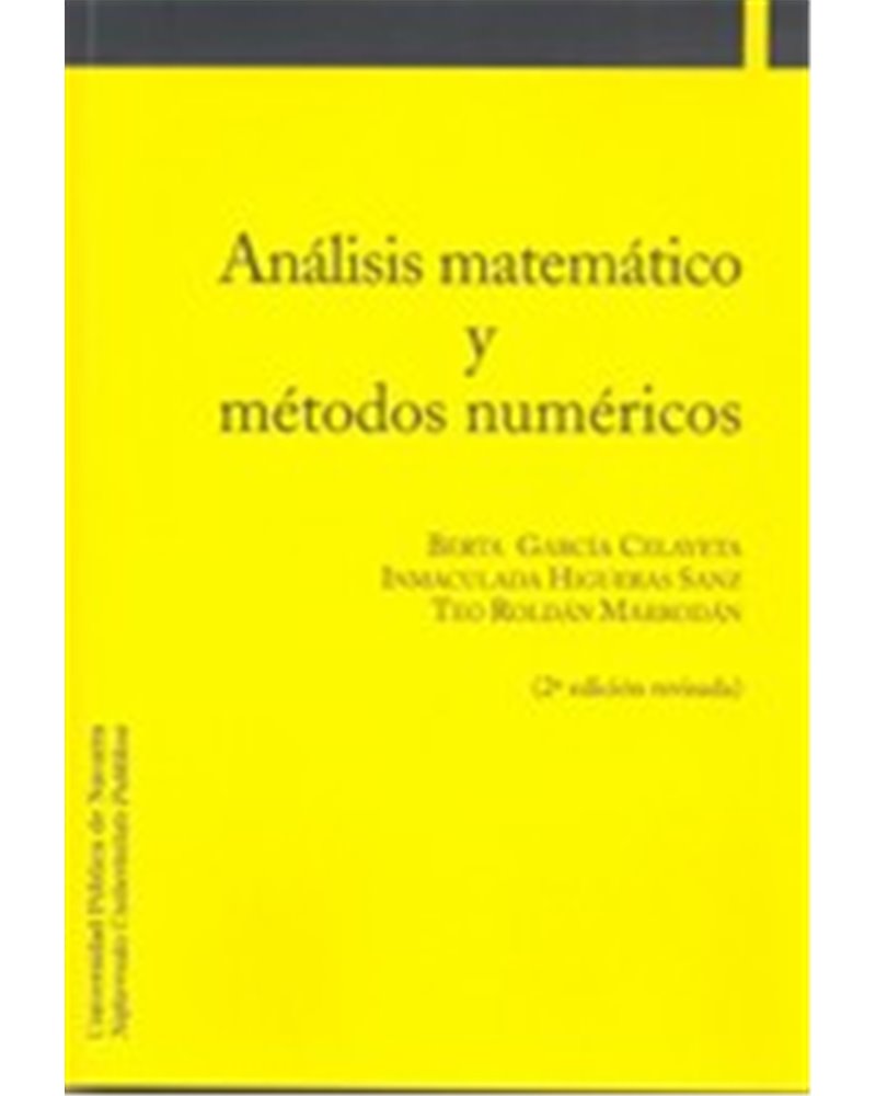 Análisis matemático y métodos numéricos Análisis matemático y métodos numéricos